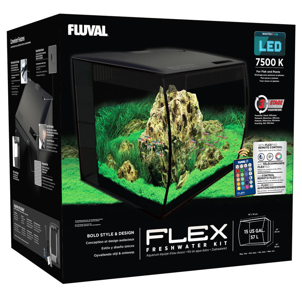 Fluval Flex 57 Litre Aquarium - Black
