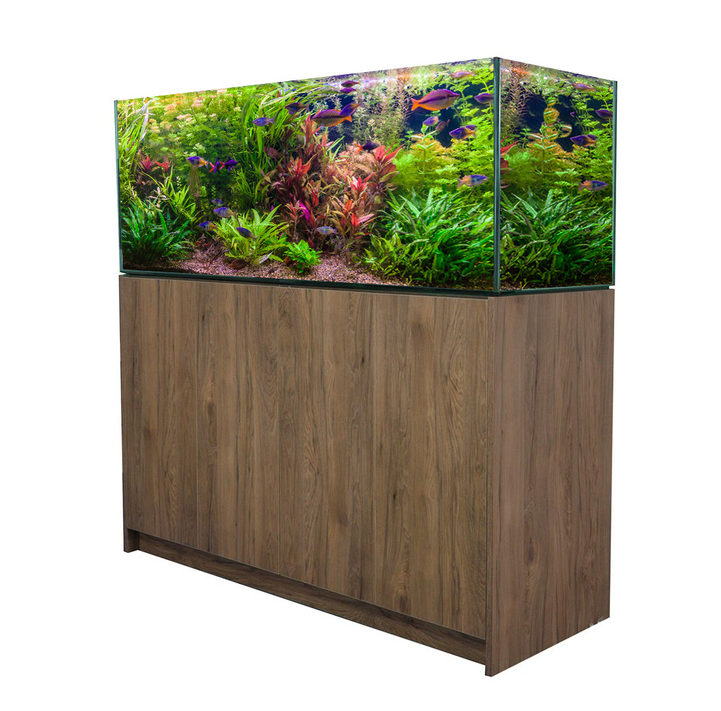 Aqua Marin Planta 1500 Aquarium & Cabinet - Hickory