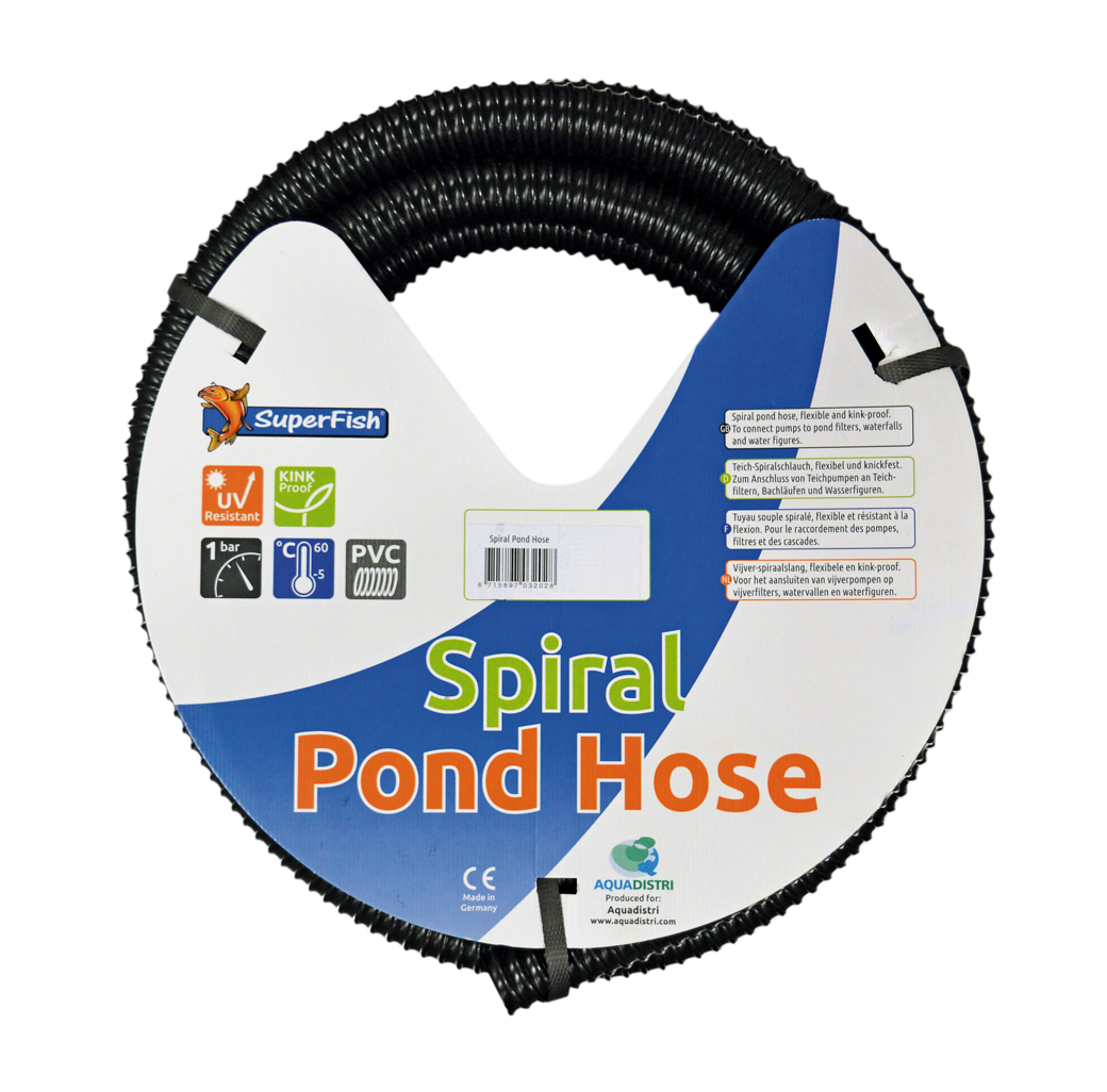SuperFish Black Spiral Pond Hose (5 m)