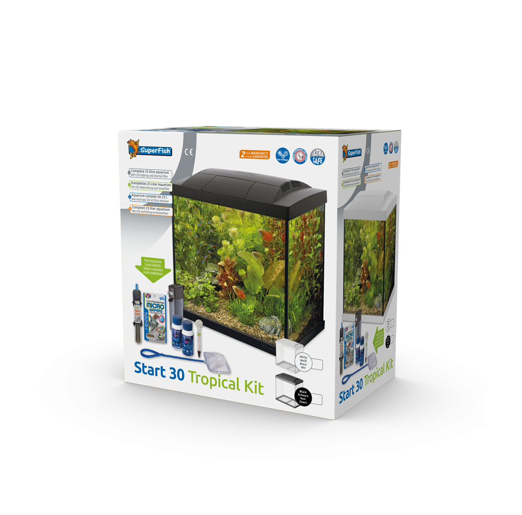 Superfish Start 30 Tropical Aquarium - Black
