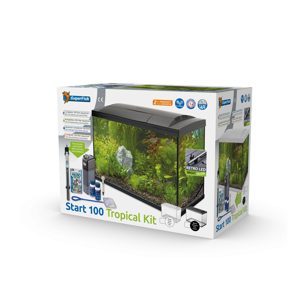 Superfish Start 100 Tropical Aquarium - Black
