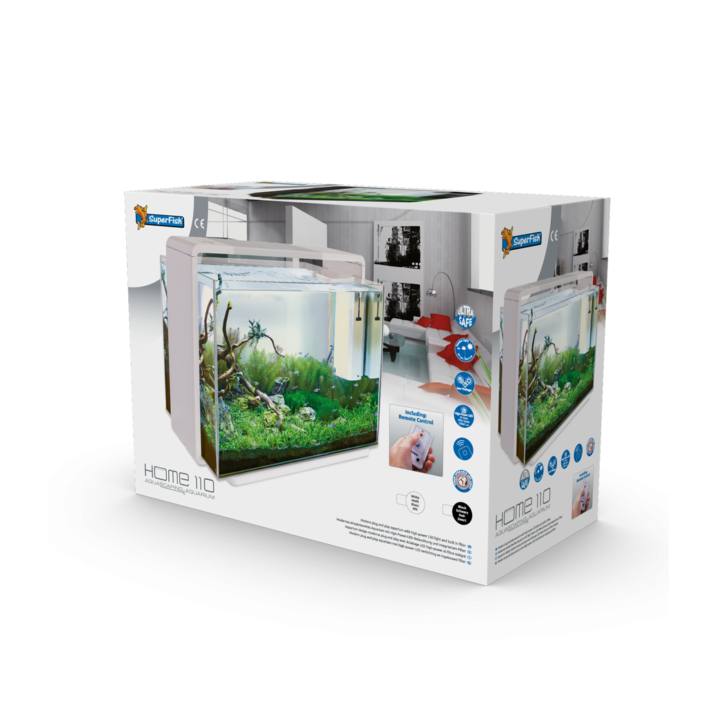 Superfish Home 110 Aquarium - White