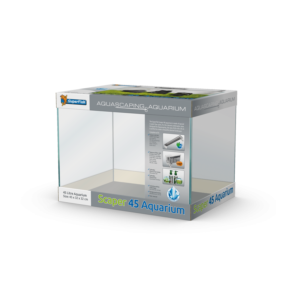 Superfish Scaper 45 Litre Aquarium Set