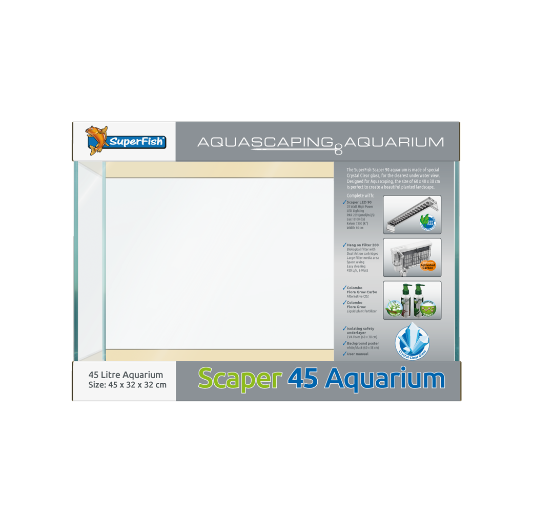 Superfish Scaper 45 Litre Aquarium Set