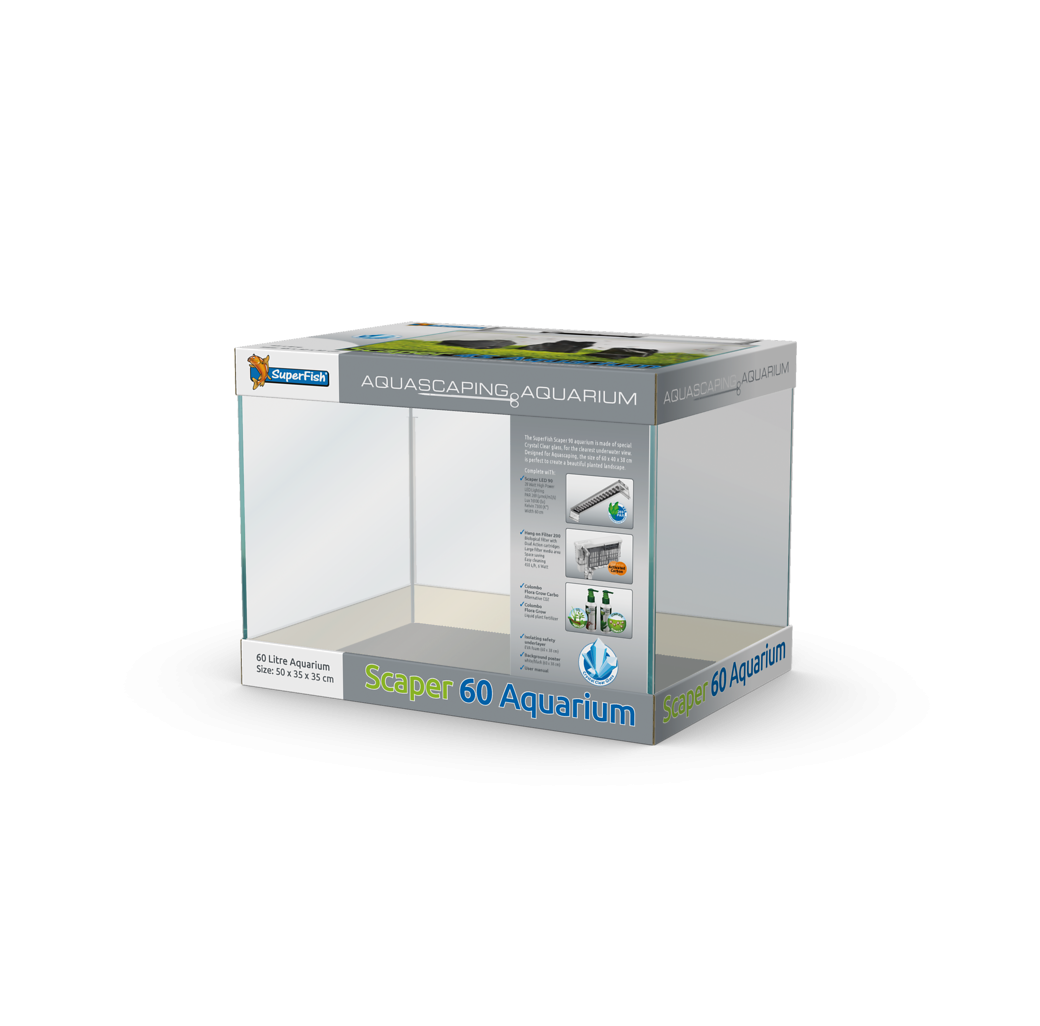 Superfish Scaper 60 Litre Aquarium Set
