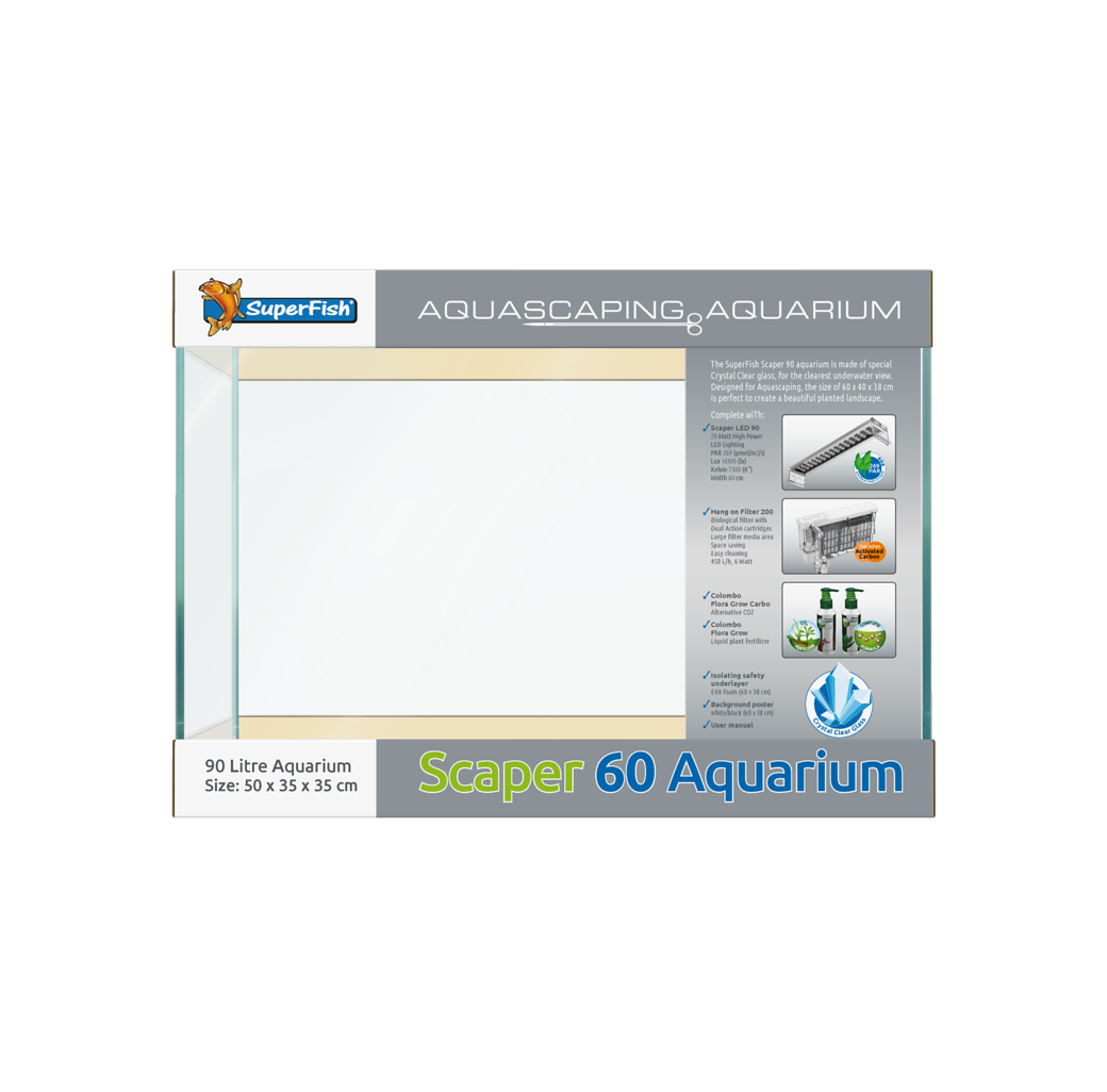 Superfish Scaper 60 Litre Aquarium Set