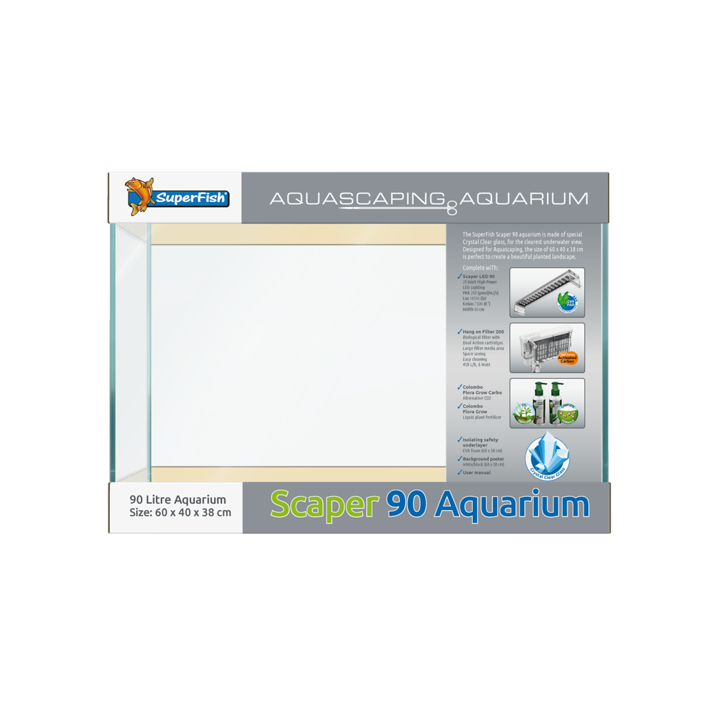 Superfish Scaper 90 Litre Aquarium Set 