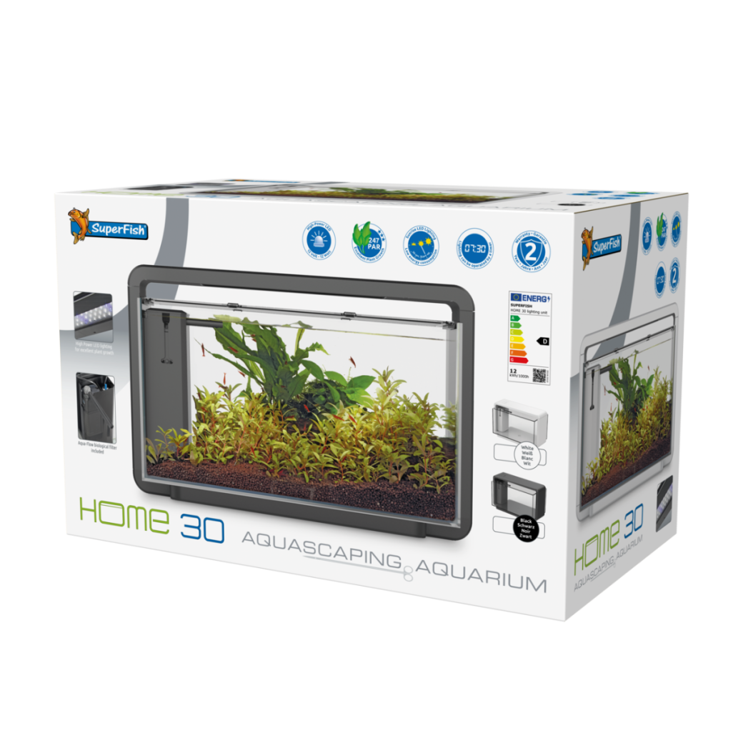 Superfish Home 30 LED Aquarium - Black