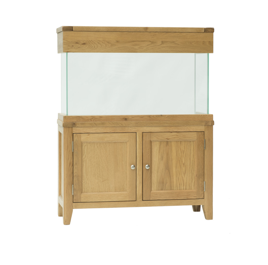 Aqua Oak 100cm Slim Aquarium & Cabinet