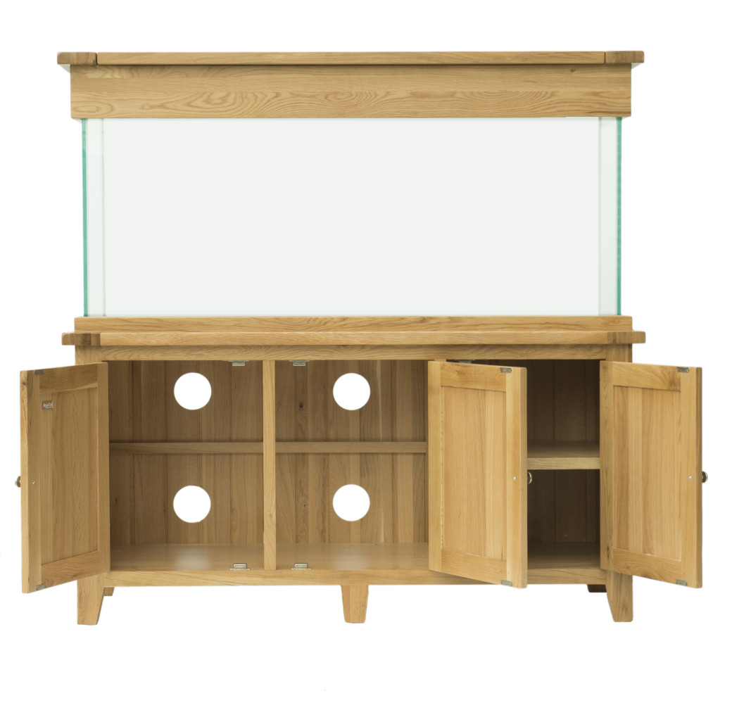 Aqua Oak 150cm Doors Aquarium & Cabinet