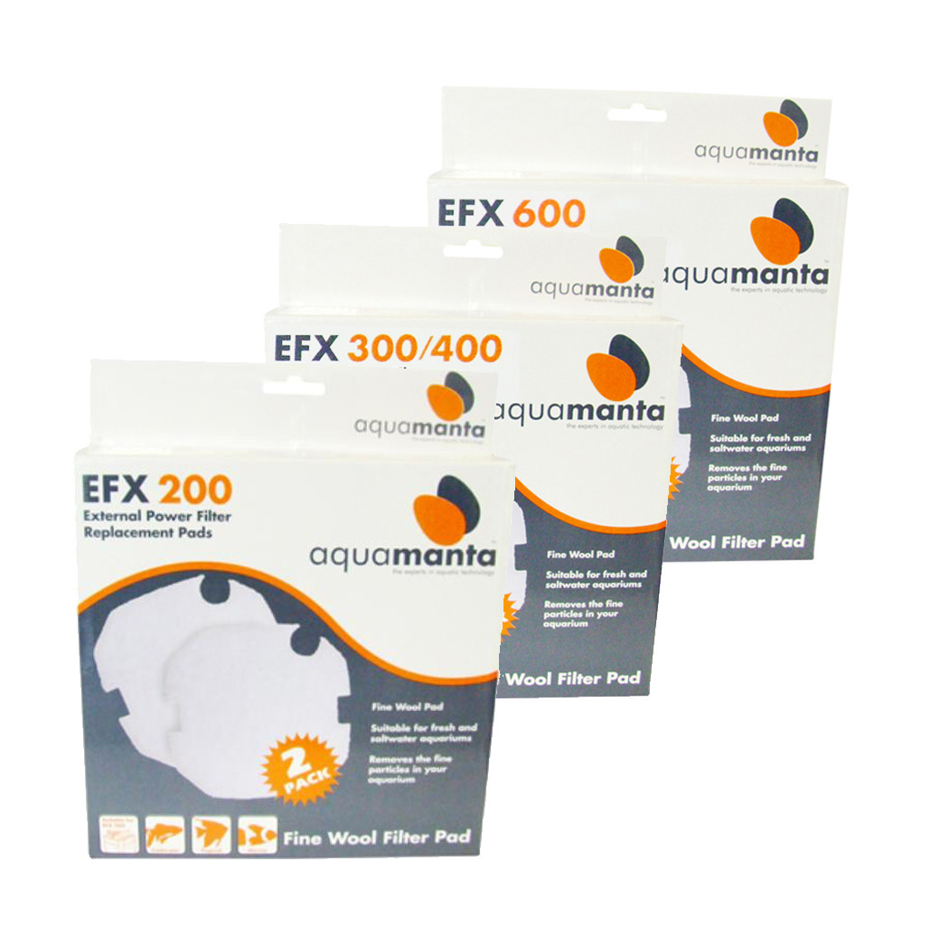AquaManta EFX External Filter Fine Wool Pad (Pack of 2)