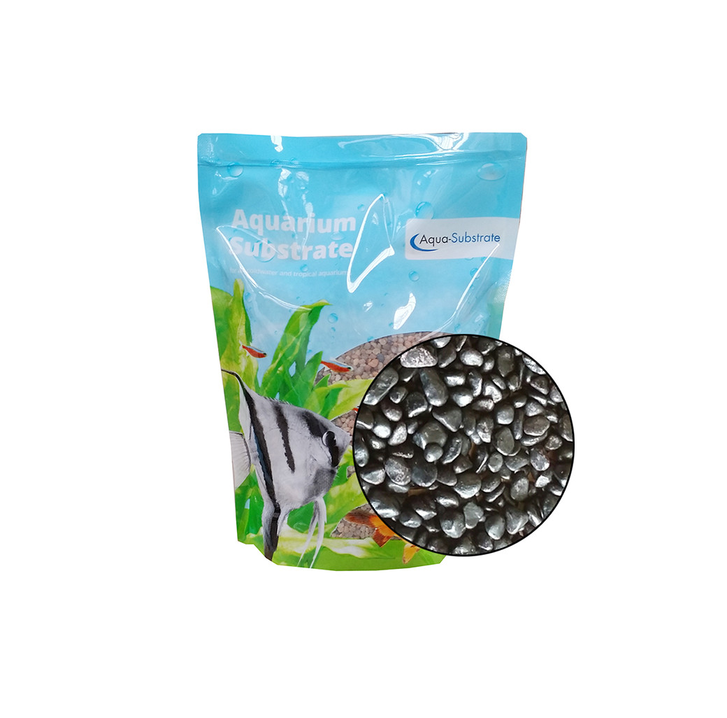 Aqua-Substrate - Jet Black Gravel (6mm)