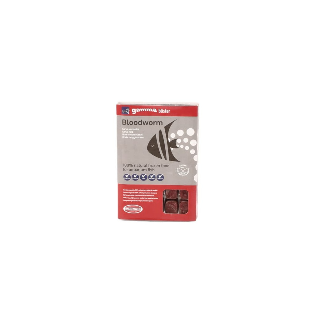 TMC Frozen Bloodworm Fish Food 