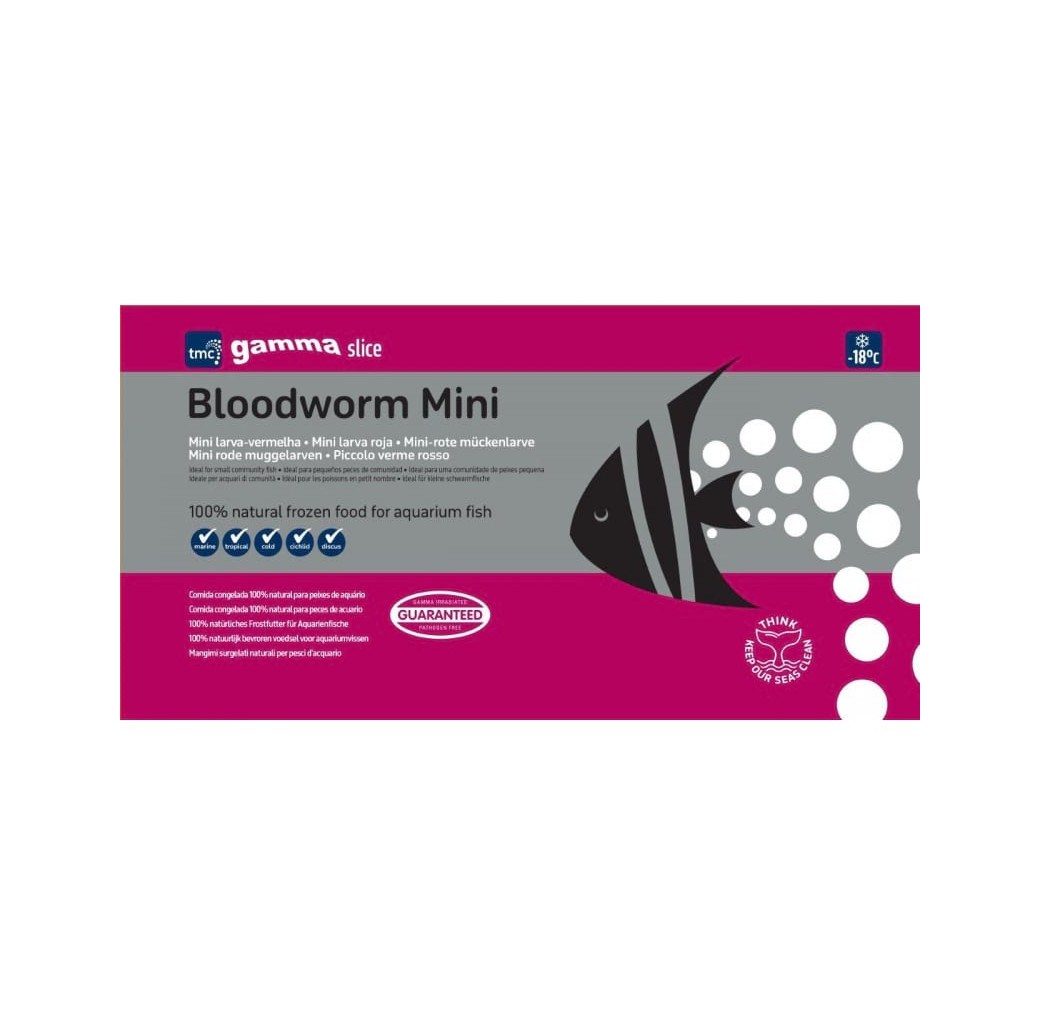 TMC Frozen Bloodworm Fish Food (Mini)