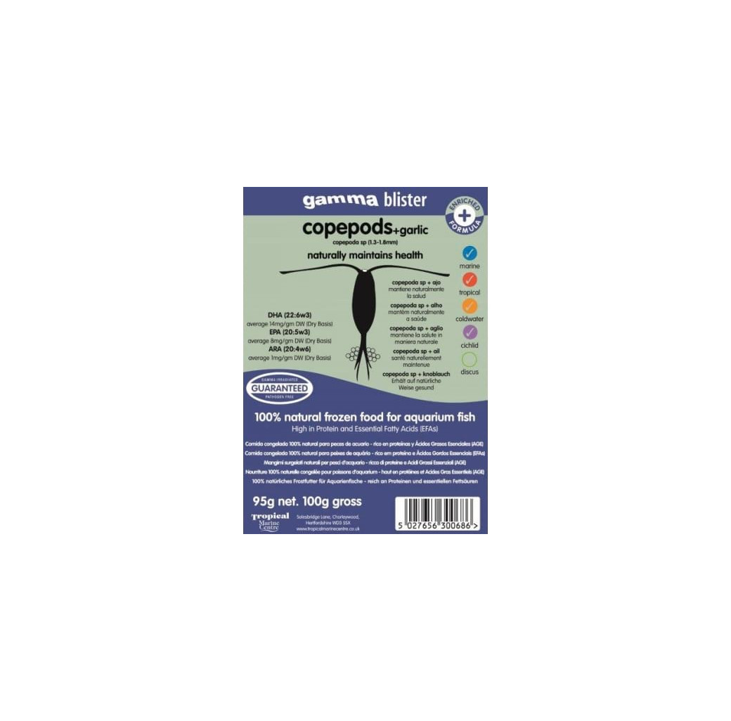TMC Frozen Copepods Fish Foods with Garlic