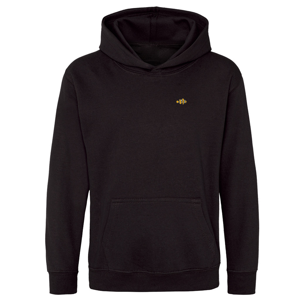 Clownfish Clothing Kids Hooded Sweatshirt - Urchin Black