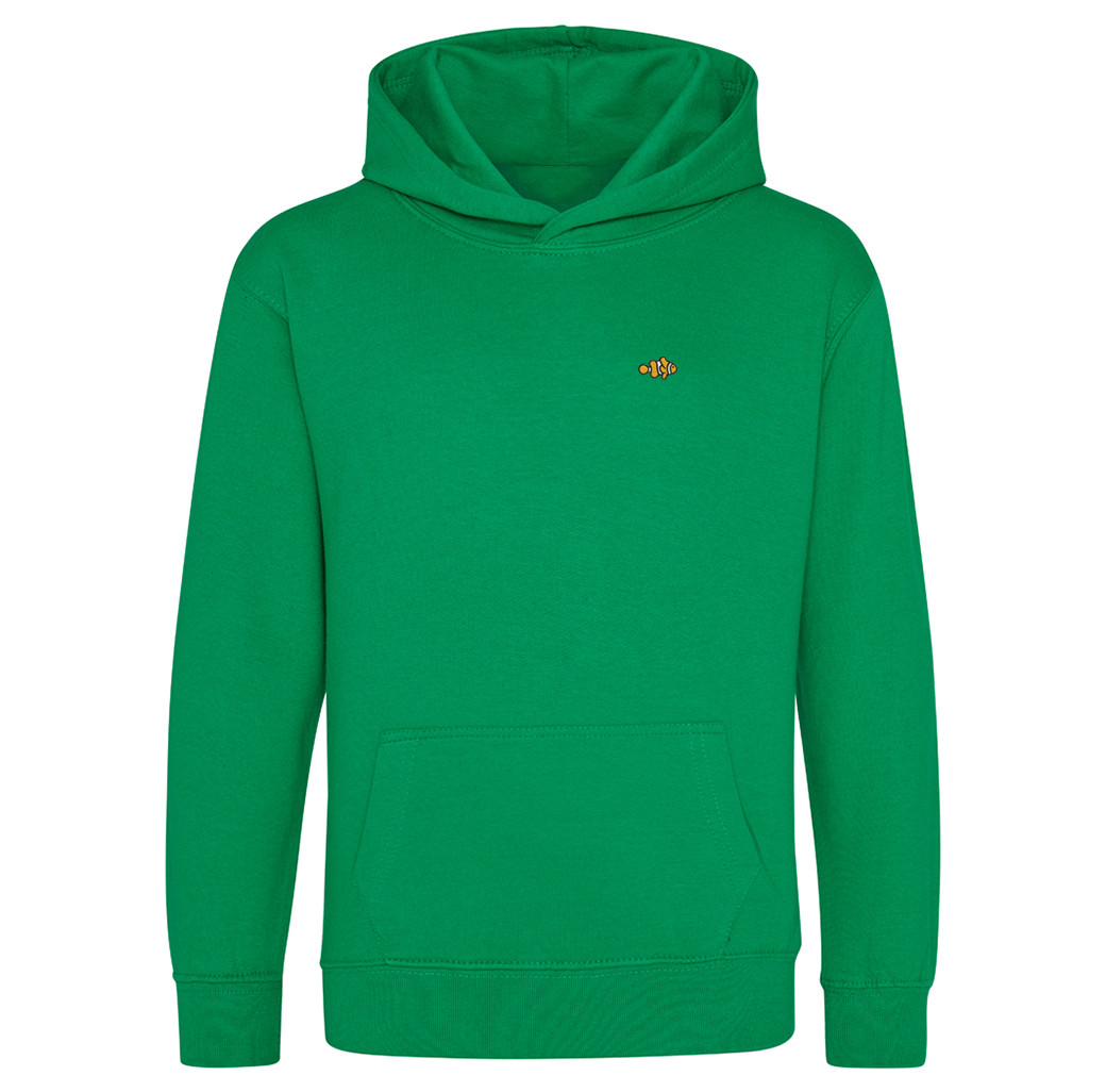 Clownfish Clothing Kids Hooded Sweatshirt - Lily Green
