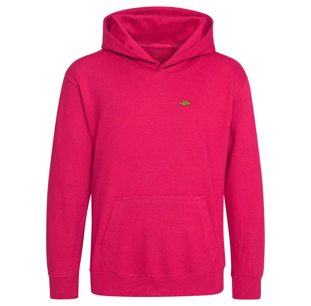 Clownfish Clothing Kids Hooded Sweatshirt - Coral Pink