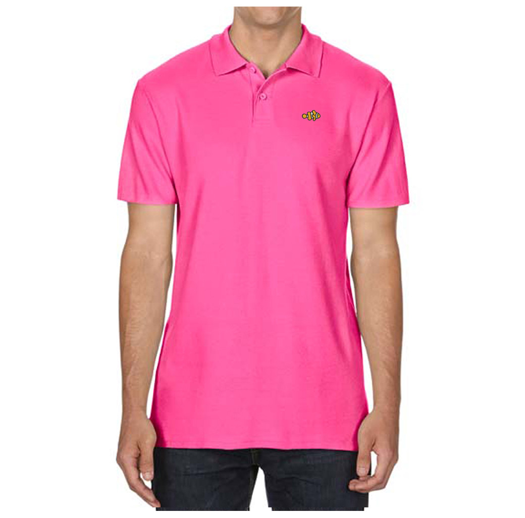 Clownfish Clothing Polo Shirt - Coral Pink