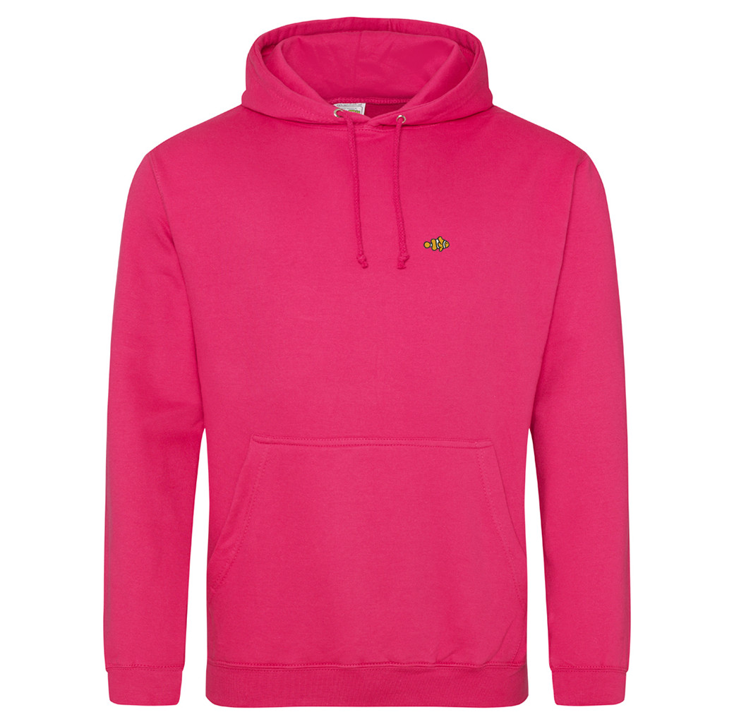 Clownfish Clothing Hooded Sweatshirt - Coral Pink