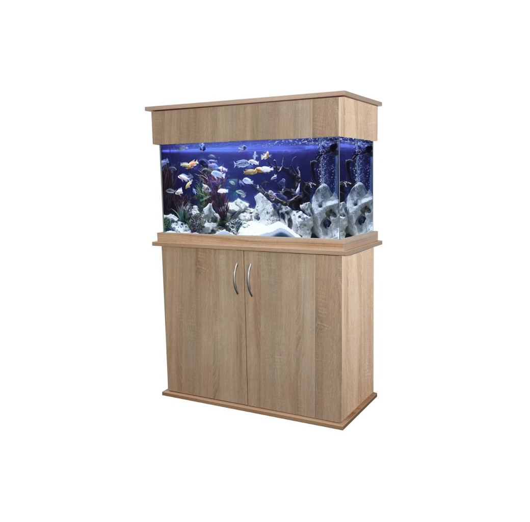 SeaBray Elite 36" x 15" x 20” Aquarium & Cabinet - Vintage Oak
