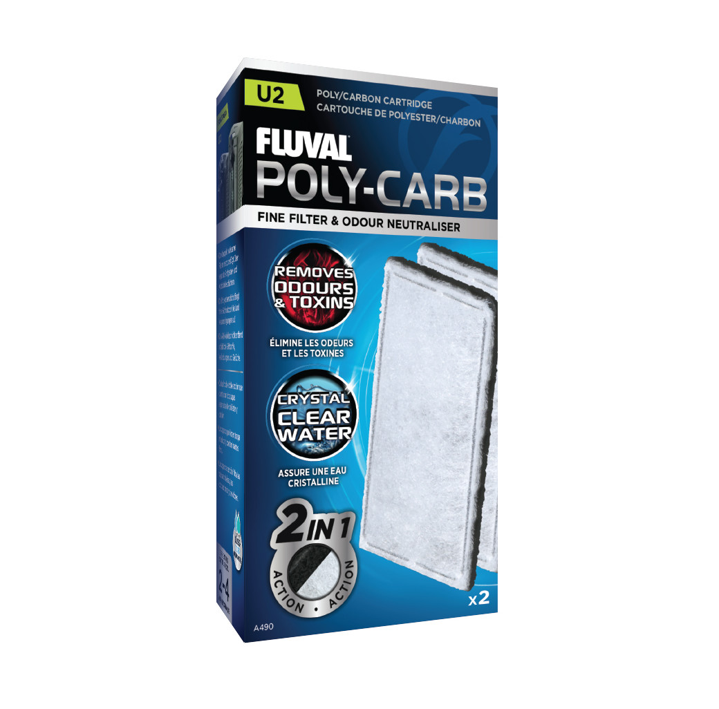 Fluval U Series Poly Carb Cartridge (2 Pack)