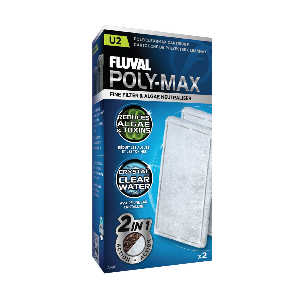 Fluval U Series Poly Max Cartridges (2 pack)