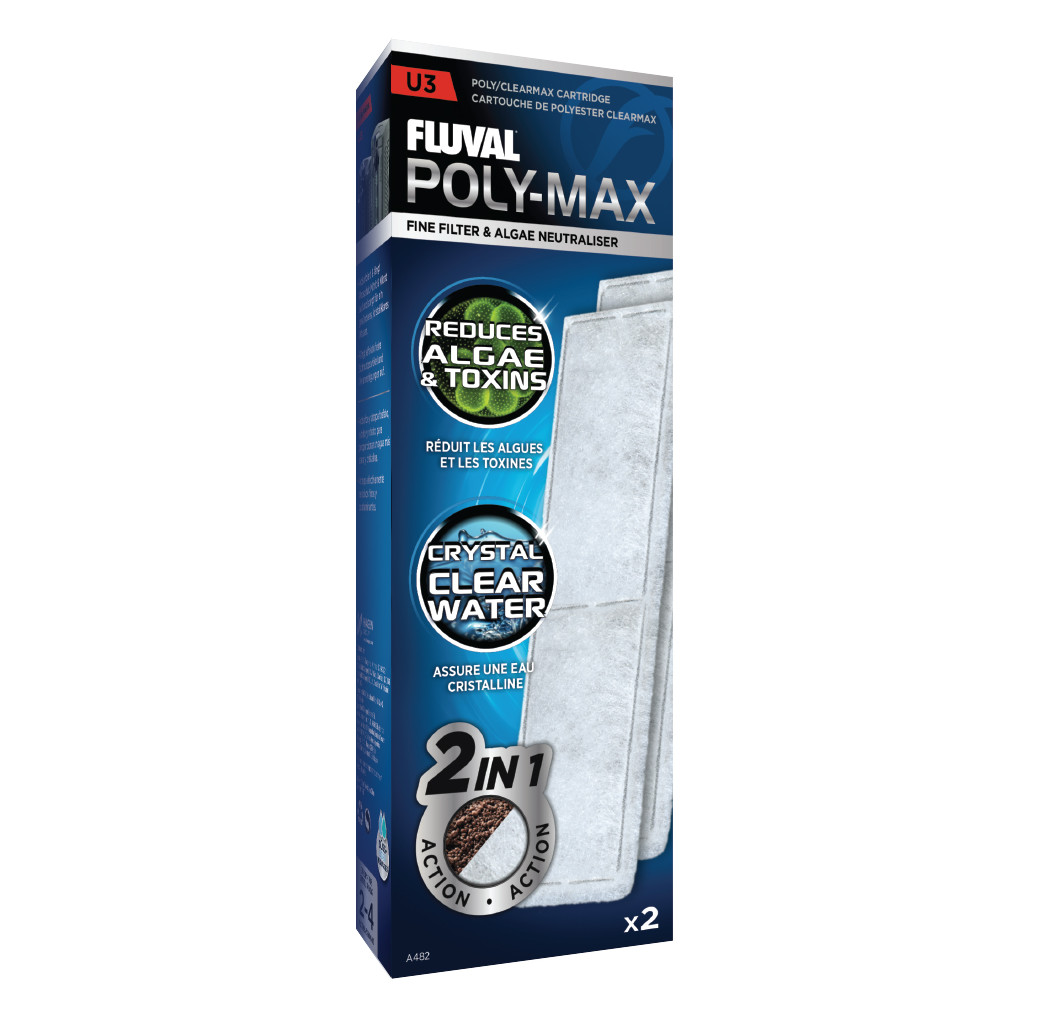 Fluval U Series Poly Max Cartridges (2 pack)