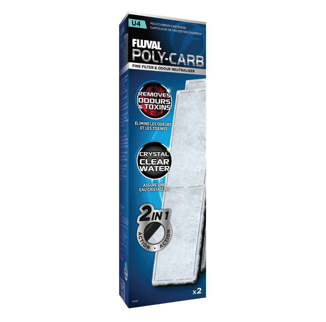 Fluval U Series Poly Carb Cartridge (2 Pack)