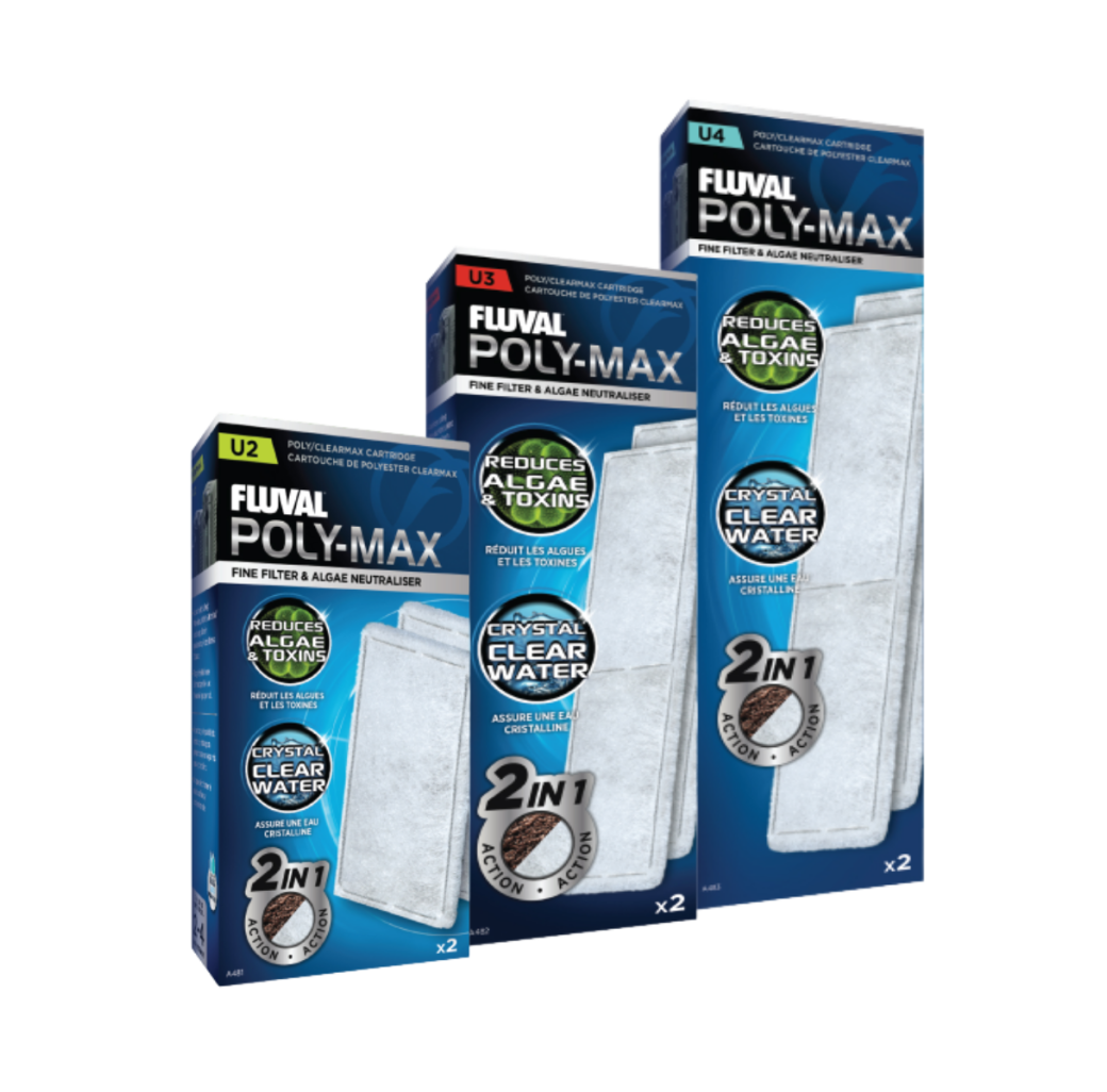 Fluval U Series Poly Max Cartridges (2 pack)