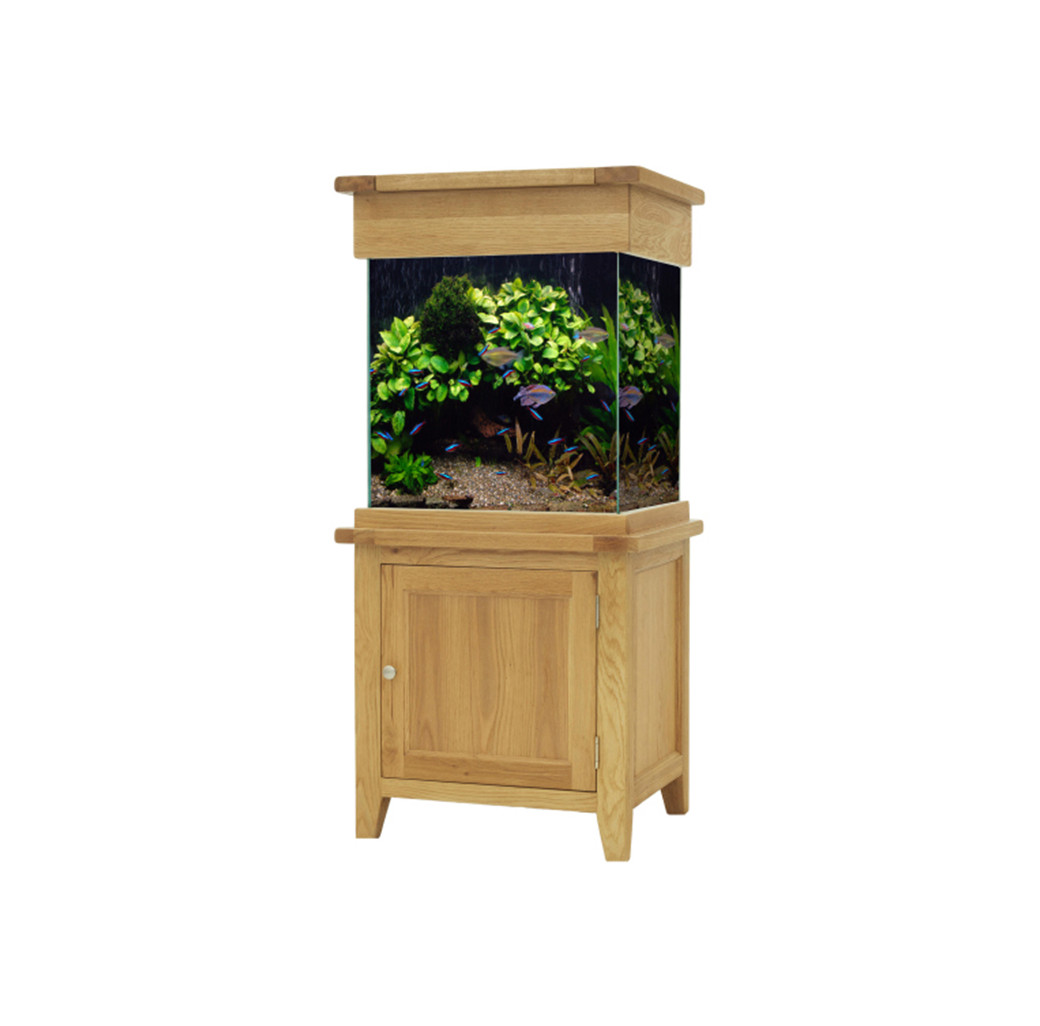 Aqua Oak Large Cube Aquarium & Cabinet