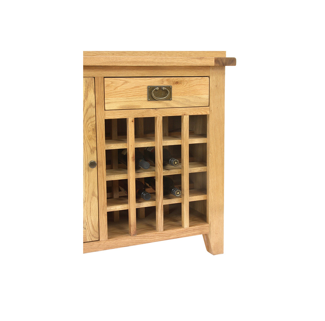 Aqua Oak 110cm Wine Rack Aquarium & Cabinet