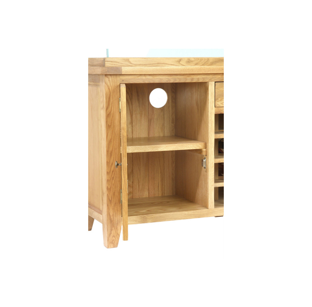 Aqua Oak 110cm Wine Rack Aquarium & Cabinet