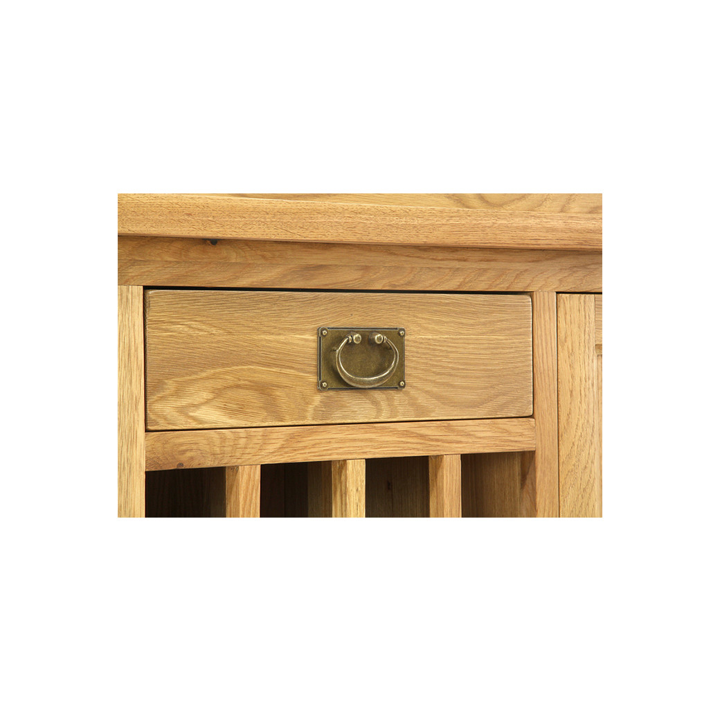 Aqua Oak 110cm Wine Rack Aquarium & Cabinet