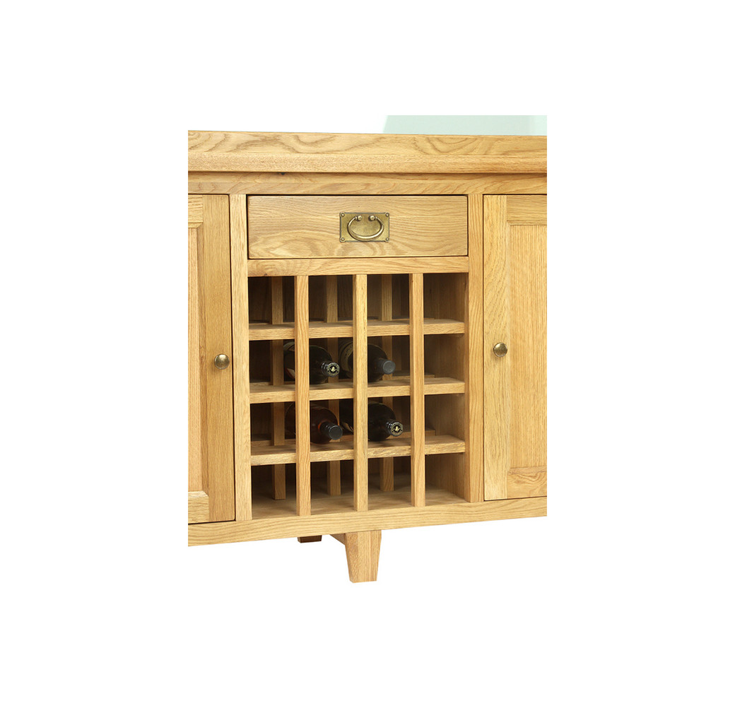 Aqua Oak 160cm Wine Rack Aquarium & Cabinet