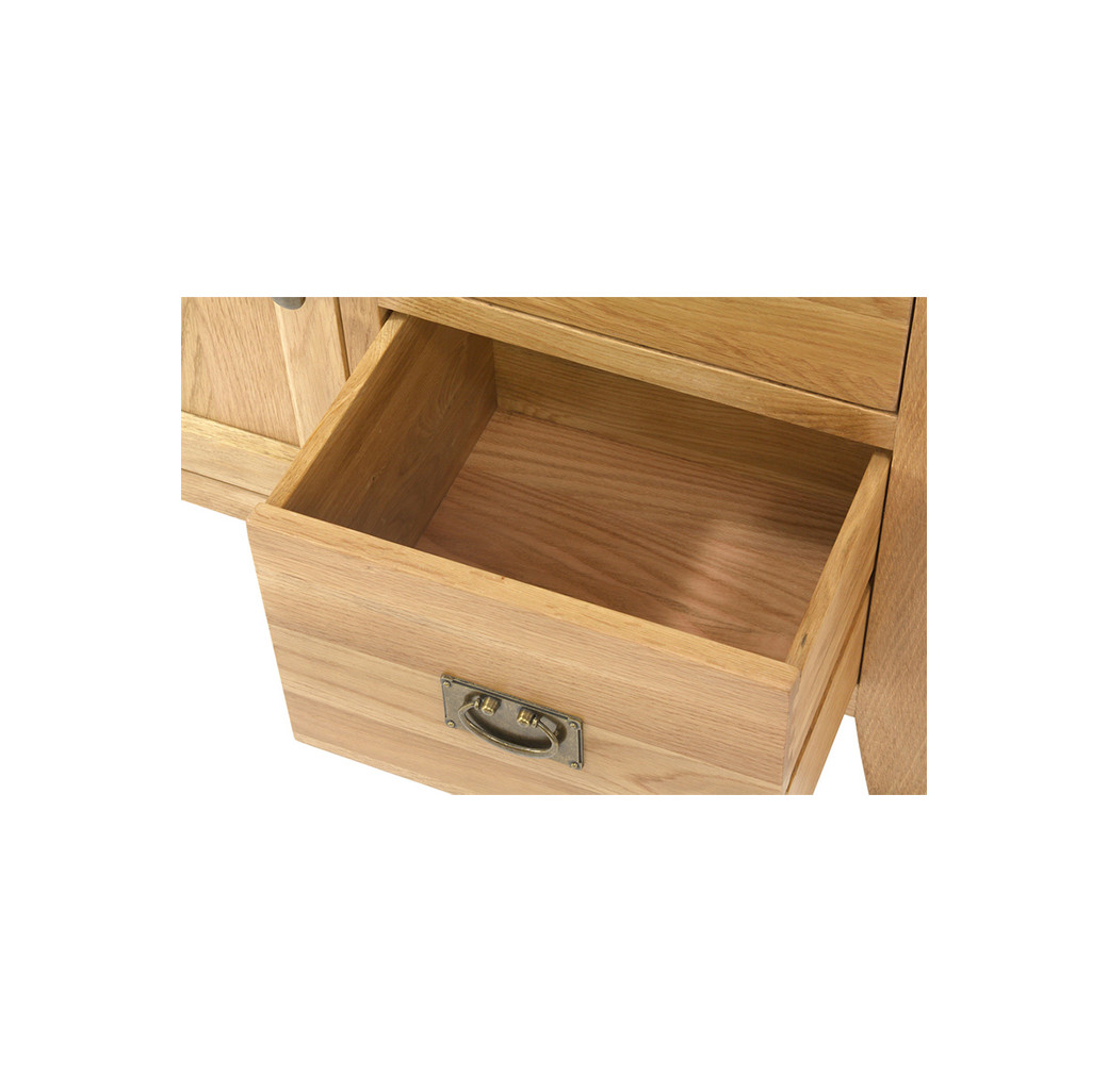Aqua Oak 110cm Doors & Drawers Aquarium & Cabinet