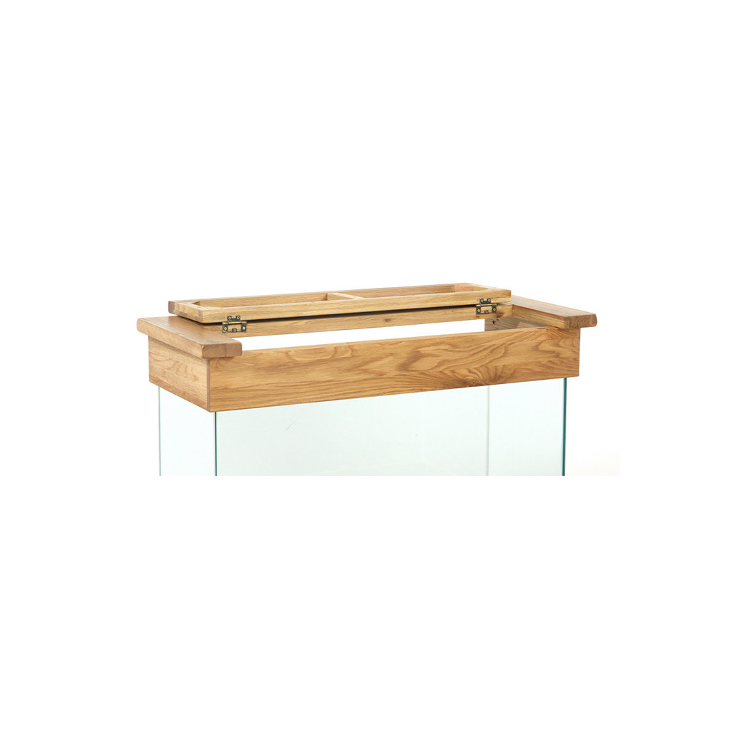Aqua Oak 110cm Doors & Drawers Aquarium & Cabinet