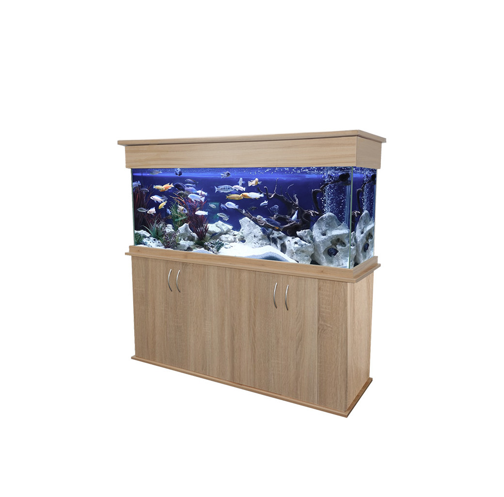 SeaBray Elite 60" x 18" x 24” Aquarium & Cabinet - Vintage Oak