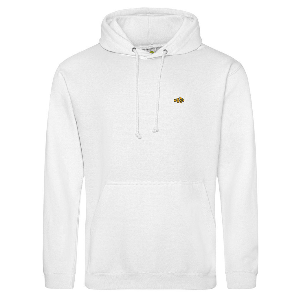 Clownfish Clothing Hooded Sweatshirt - Pearl White