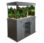 Fluval Shaker 345 Aquarium & Cabinet Set - Slate Grey