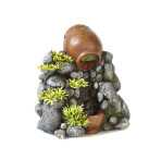 Classic Ornament - Clay Pot Sand Fall with Plants