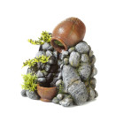 Classic Ornament - Clay Pot Sand Fall with Plants