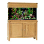 Aqua Oak 100cm Slim Aquarium & Cabinet