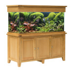Aqua Oak 150cm Doors Aquarium & Cabinet