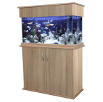 SeaBray Elite 36" x 15" x 20” Aquarium & Cabinet - Vintage Oak
