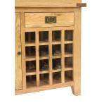 Aqua Oak 110cm Wine Rack Aquarium & Cabinet