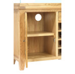 Aqua Oak 110cm Wine Rack Aquarium & Cabinet