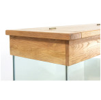 Aqua Oak Small Cube Aquarium & Cabinet