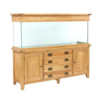 Aqua Oak 180cm Doors & Drawers Aquarium & Cabinet