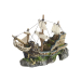 Galleon with sails, aquarium ornament.